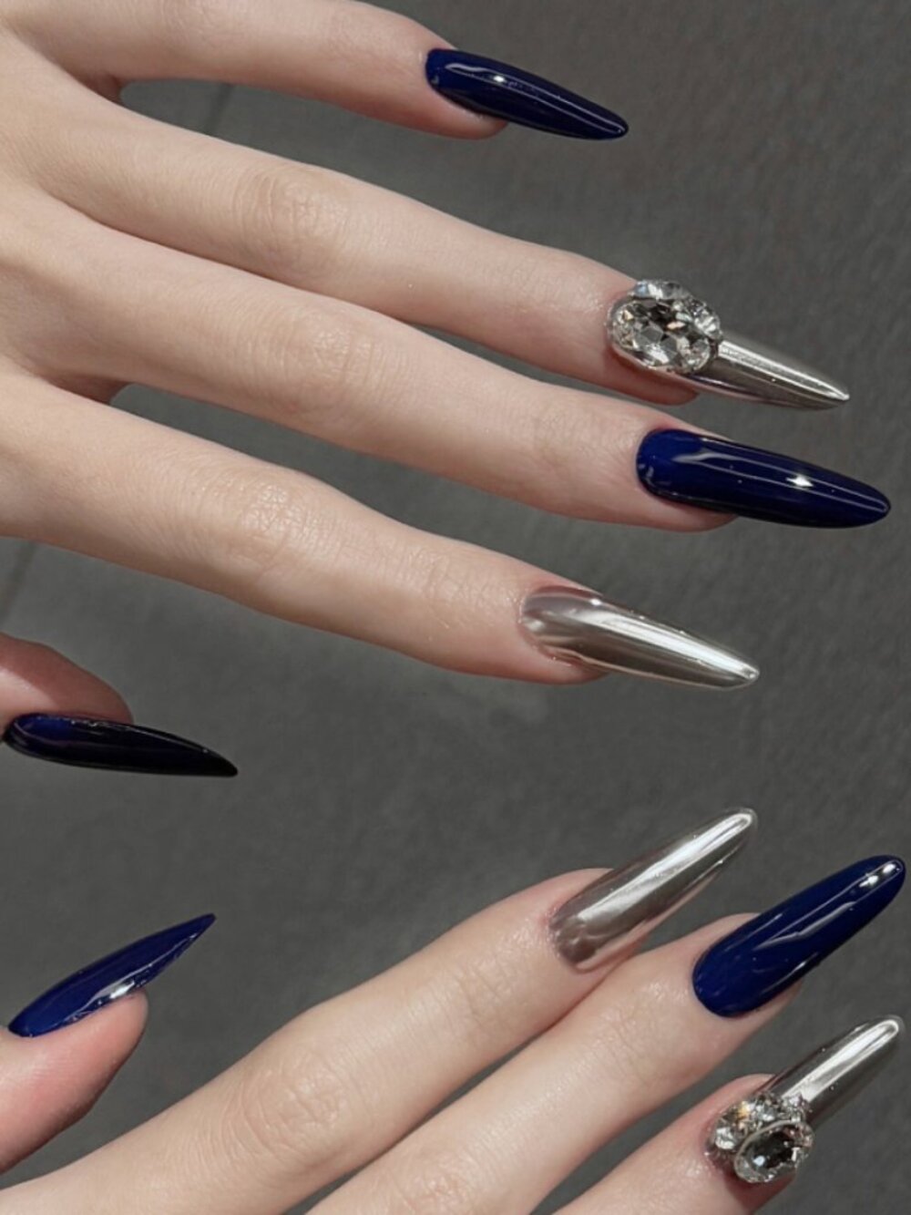 Customizable handmade press-on nails reusable